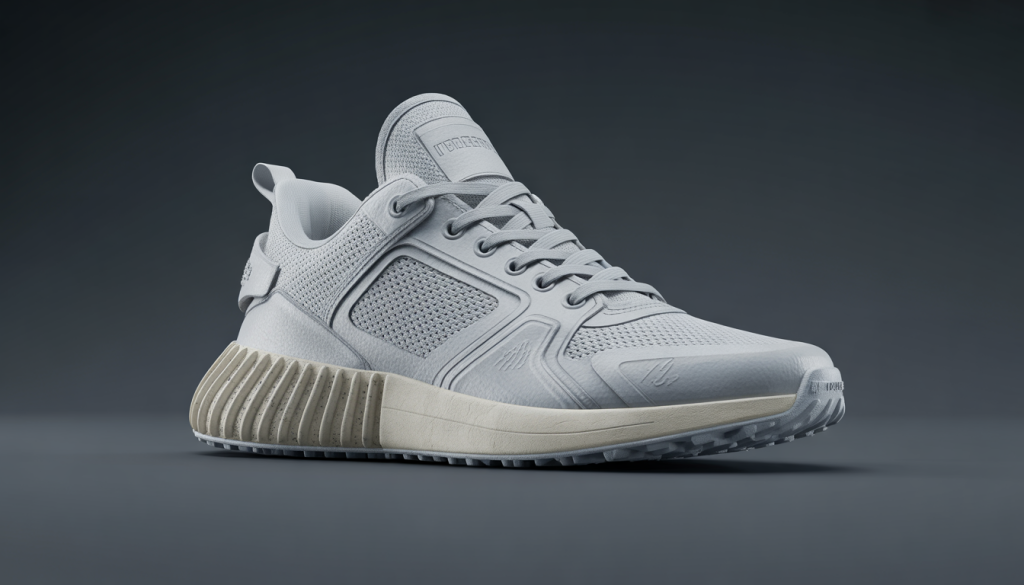 Modèle 3D réaliste de sneaker avec détails précis et textures